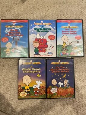 Peanuts Charlie Brown Holiday DVD Collection - Blue & Multicolor Covers
